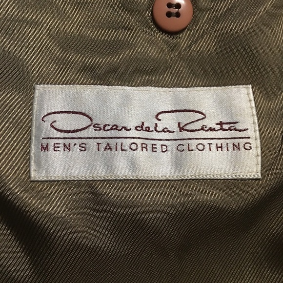 Oscar De La Renta Brown Houndstooth Blazer - Picture 4 of 5